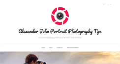 Desktop Screenshot of portrait-photography-tips.org